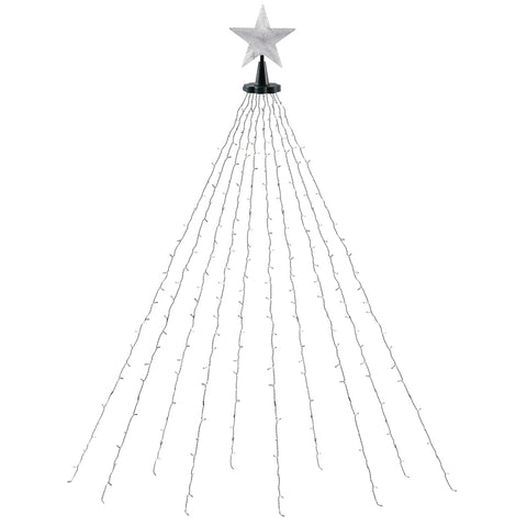 Jingle Jollys 2.5M Christmas Lights Waterfall String Light 300 LED Star Topper